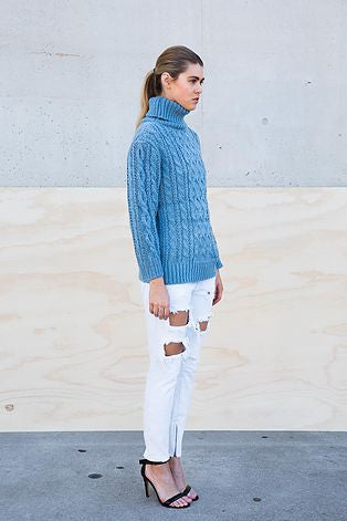 Blue Knit