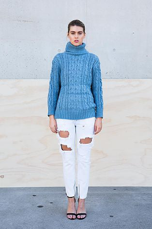 Blue Knit